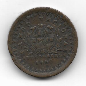 Buenos Aires 10 Decimos 1830 CJ8.2 EXC-