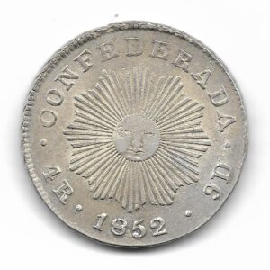 Cordoba 4 Reales de Plata 1852 CJ64.1.1 EXC+
