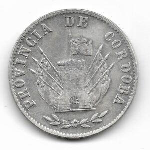 Cordoba 8 Reales de Plata 1852 CJ63.1.3 EXC