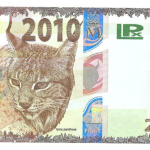 España Billete Euro Prueba 2010 F.N.M.T Lince Iberico