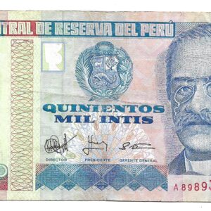 Peru 500000 Intis 21-11-1988 P146 MB+