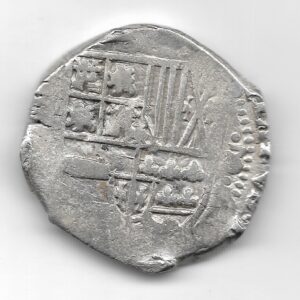 Potosi 8 Reales de Plata Macuquino 1621-1665 Felipe IV KM26