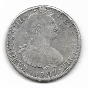 Potosi 8 Reales de Plata 1797 P.P Carlos IIII CJ40.8 MB