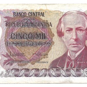 5000 Pesos Argentinos Bottero 2638a Lopez-G. Vazquez MB-
