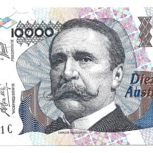 Argentina 10.000 Australes serie C Di Iorio-G. Fraga Bottero 2883 SC