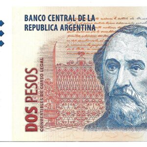 Reposicion 2 Pesos Convertibles con Leyenda Bottero 3208 Pou-Pierri EXC+