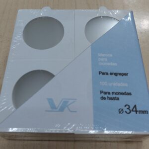 Cartoncitos de 5×5 diametro 34 mm x 50 unidades