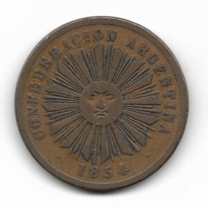 Confederacion Argentina 4 Centavos 1854 CJ1.1.1 B