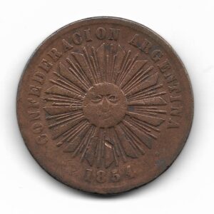 Confederacion Argentina 4 Centavos 1854 CJ1.1.4 B