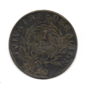 Buenos Aires 1 Real 1840 CJ16.1.1 B+