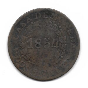 Buenos Aires 2 Reales 1854 CJ19.2.1 MB-