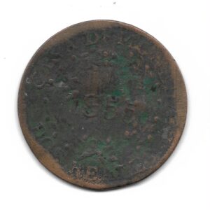 Buenos Aires 2 Reales 1855 CJ20.1.3 B+
