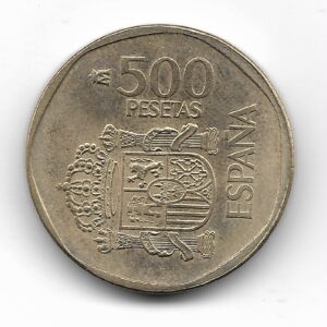 España 500 Pesetas 1989 KM831 EXC+