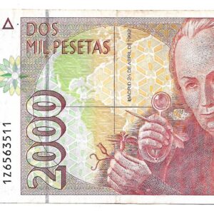 España 2000 Pesetas 1992 P164 EXC