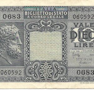 Italia 10 Liras 1944 P32C MB