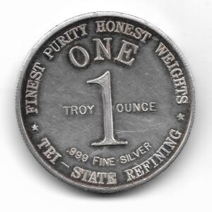 Estados Unidos Onza de Plata .999 Tri State Refining 1776-1976 SC