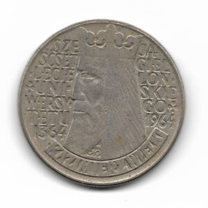 Polonia 10 Zlotych 1964 Conmemorativa 600 años Universidad de Jagiello KM52.2 MB+