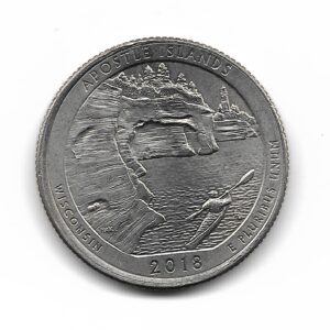 Estados Unidos 1/4 Dolar 2018P Isla Apostoles