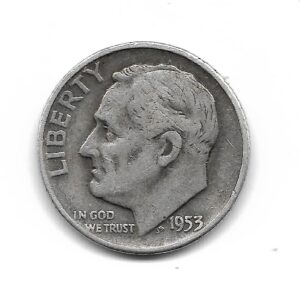 Estados Unidos Dime de Plata 1953 KM195 MB