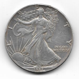 Estados Unidos 1 Dolar Onza de Plata .999 1987 KM 273 EXC+