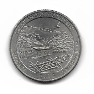 Estados Unidos 1/4 Dolar 2014P Great Smoky Mountains