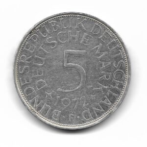 Alemania 5 Marcos de Plata 1972F KM112.1 MB+