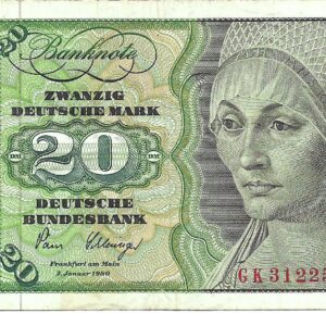 Alemania 20 Marcos 1980 P32d EXC-