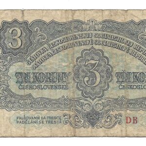 Checoeslovaquia 3 Korun 1961 P81 B