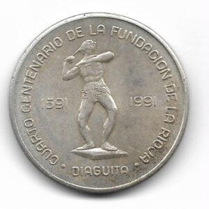 Argentina La Rioja 1 Diaguita de Plata 1991 CJ3.1 SC