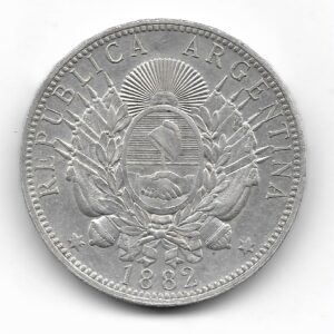 Argentina 1 Peso de Plata 1882 CJ13.1.1 EXC