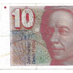 Suiza 10 Franken 1979 P53.54 MB