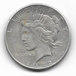 Estados Unidos 1 Dolar de Plata 1922s KM150 MB+