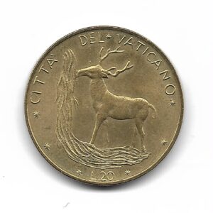 Vaticano 20 Liras 1976 Papa Pablo VI Y120 SC