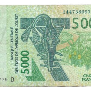 Estados de Africa Occidental Mali 5000 Francos 2003 P418D MB-
