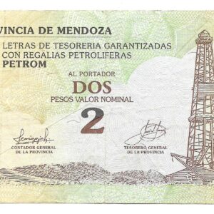 Bono Provincia de Mendoza 2 Pesos 2001 Petrom EC369 MB