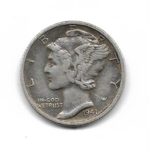 Estados Unidos Dime de Plata 1941 KM140 MB+