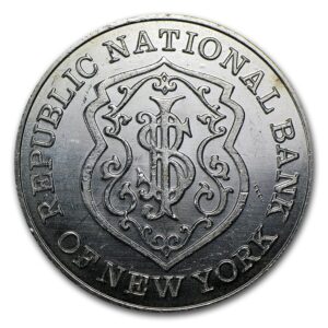 Estados Unidos 1 Onza de Plata .999 Republic National Bank of New York SC en Capsula