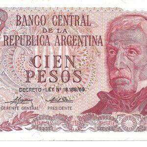Argentina 100 Pesos Ley serie C Mondelli-Cairoli Bottero 2399a SC-