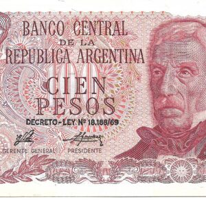 Argentina 100 Pesos Ley serie C Porta-Mondelli Bottero 2402 SC