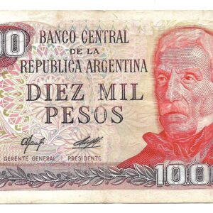 Argentina 10.000 Pesos Ley serie B Camps-Diz Bottero 2483a EXC
