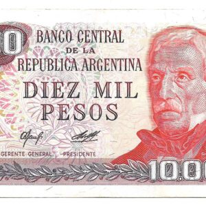 Argentina 10.000 Pesos Ley serie D Camps-Diz Bottero 2485 MB