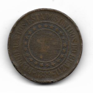 Brasil 40 Reis 1889 KM491 MB