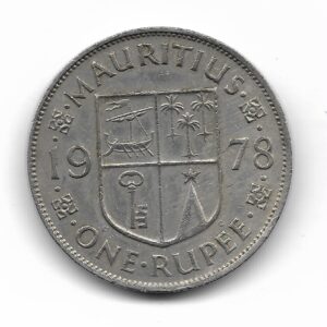Mauricio 1 Rupia 1978 KM35.1 MB+