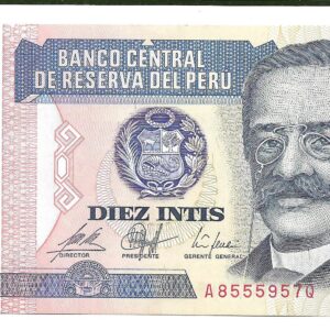 Peru 10 Intis 1987 P129 SC
