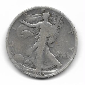 Estados Unidos 1/2 Dolar de Plata 1935 KM142 MB-