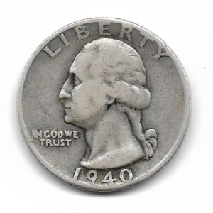Estados Unidos 1/4 Dolar de Plata 1940 KM164 MB