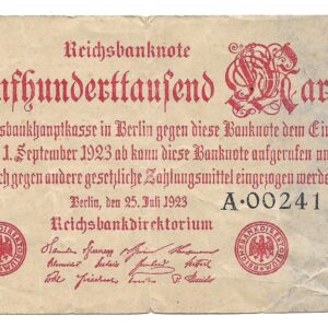 Alemania 500.000 Marcos 1923 P92 MB