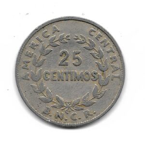 Costa Rica 25 Centimos 1937 KM175 MB