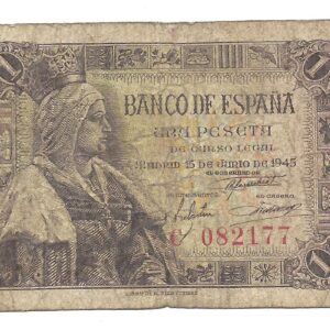 España 1 Peseta 1945 P128a B