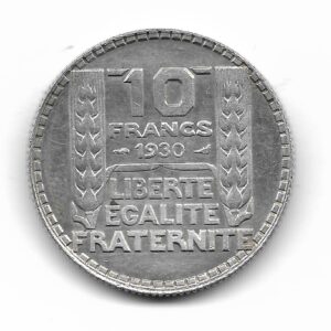 Francia 10 Francos de Plata 1930 KM878 EXC